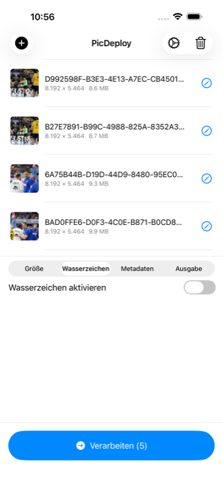PicDeploy Wasserzeichen